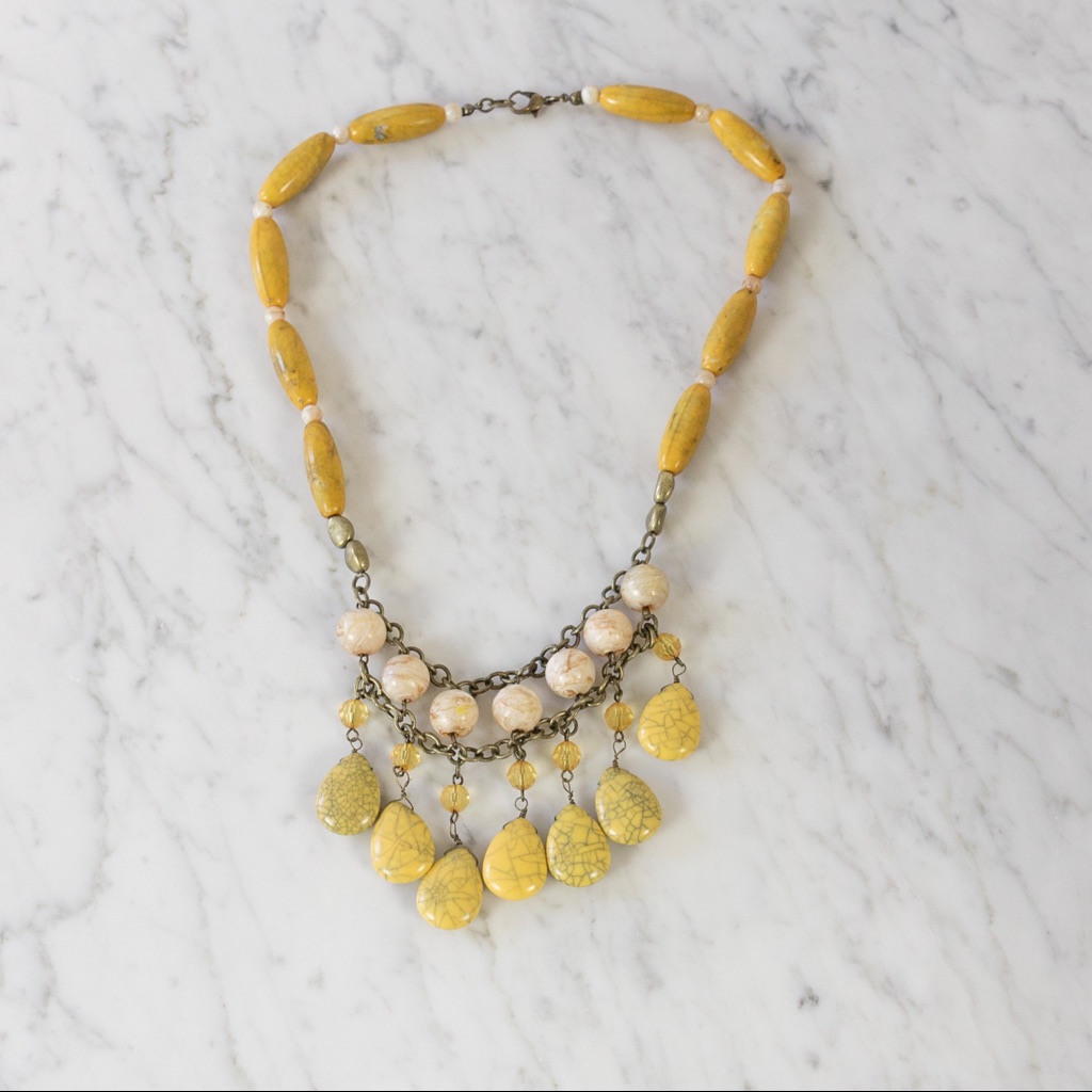 Multi Stone Statement Necklace